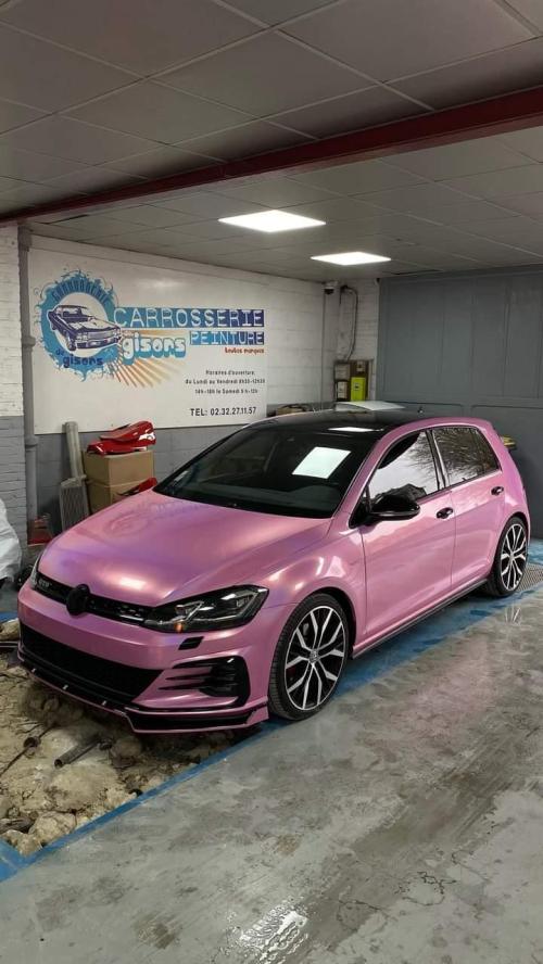 Ravoony Plus Glossy Laser Pink Car Vinyl Wrap review 