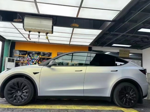 Ravoony Plus Ultra-Matte Gold Blue Car Vinyl Wrap review 