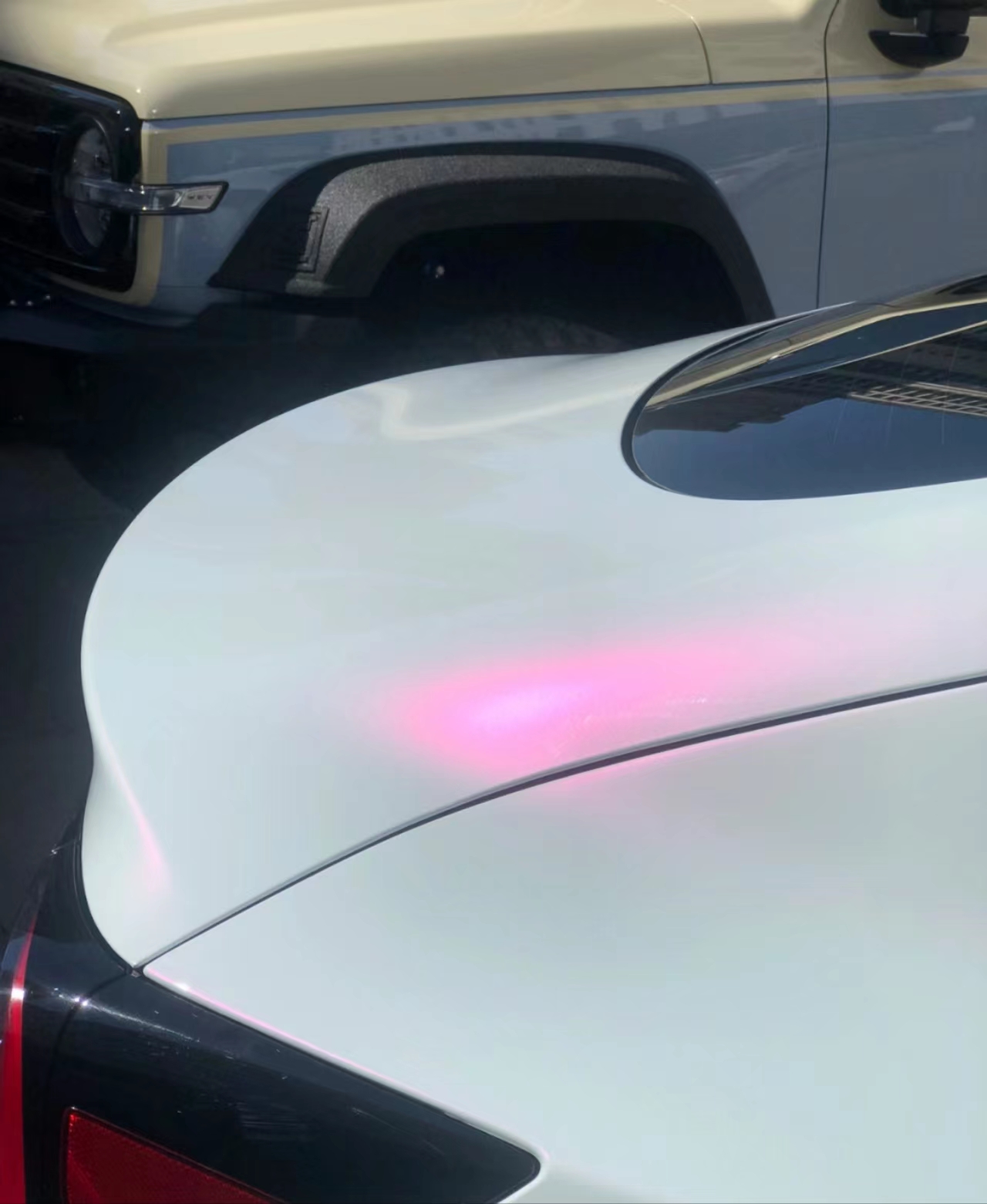 Ravoony Plus Glossy White to Pink Car Wrap review libby mendez 02