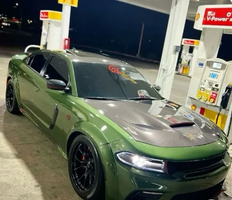 Ravoony Plus Glossy Metallic Mamba Green Car Vinyl Wrap review 