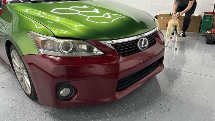 Ravoony Plus Glossy Metallic Mamba Green Car Vinyl Wrap review Michelle Chow 01