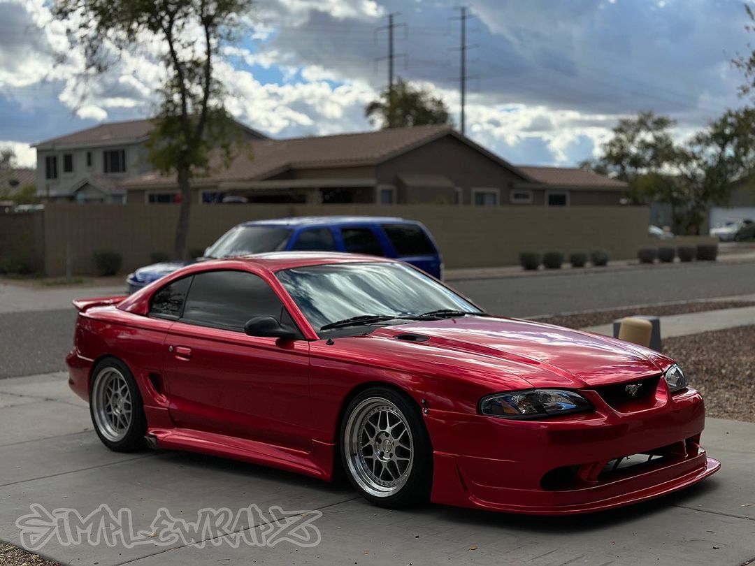 Ravoony Plus Gloss Metallic Vampire Red Vinyl Car Wrap review SimpleWrapz 02