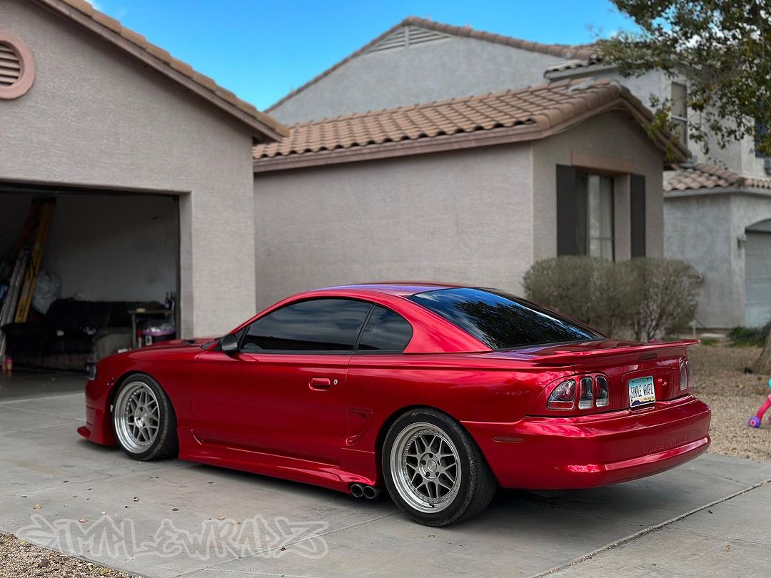 Ravoony Plus Gloss Metallic Vampire Red Vinyl Car Wrap review SimpleWrapz 03