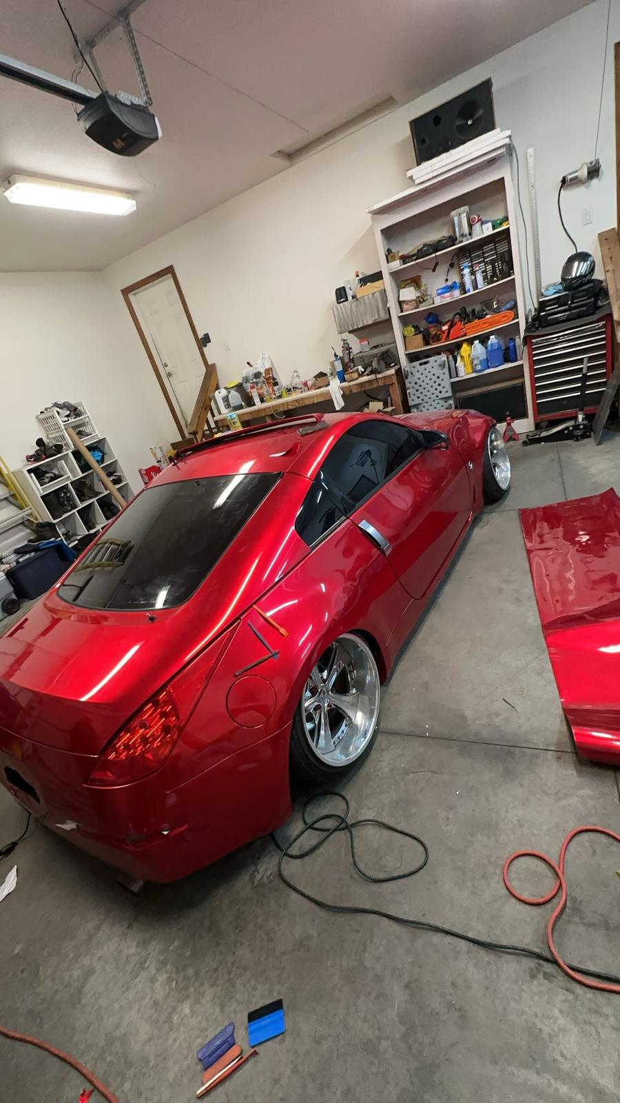 Ravoony Plus Gloss Metallic Vampire Red Vinyl Car Wrap review Russil King