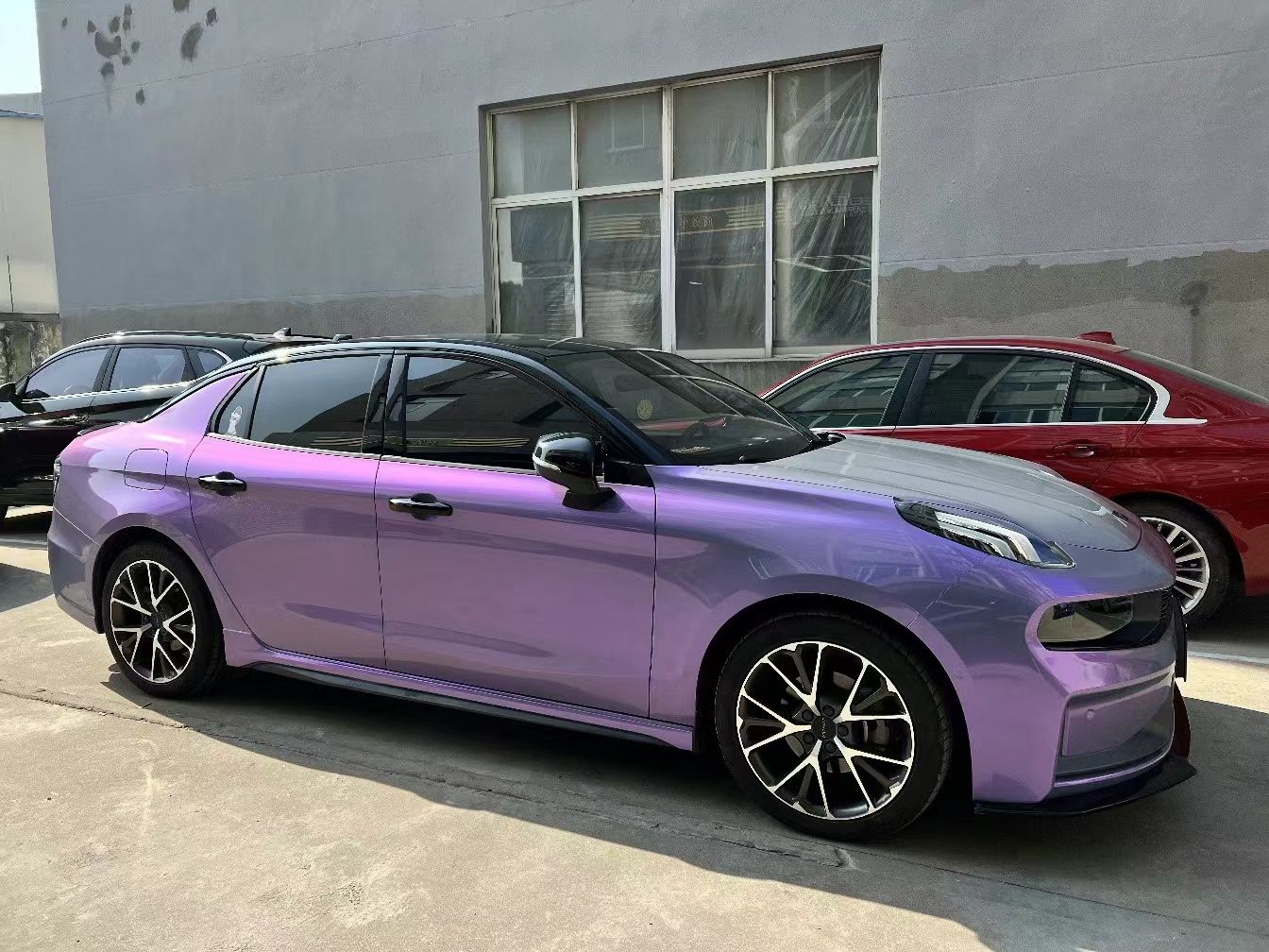 Ravoony Plus Twin Candy Grey Purple Color Fliper Car Wrap review Jayden Silver