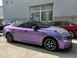 Ravoony Plus Twin Candy Grey Purple Color Fliper Car Wrap review Jayden Silver