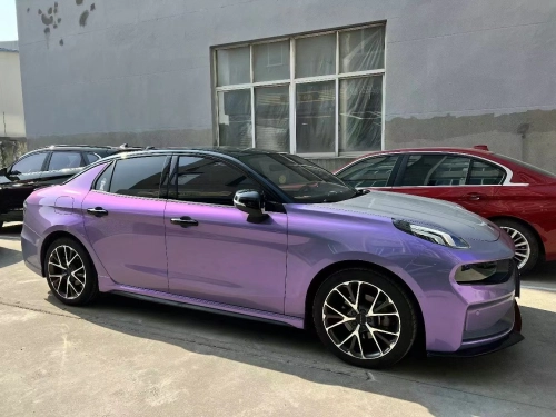 Ravoony Plus Twin Candy Grey Purple Color Fliper Car Wrap review 