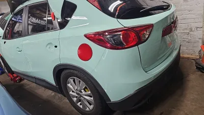 Ravoony Plus Glossy Cragginess Green Car Vinyl Wrap review Andrew Moraes 00