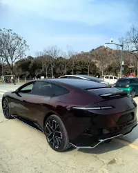 Ravoony Plus PET Gloss Color Shift Rainbow Drift Black Red Vinyl Wrap review 2
