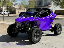 Ravoony Plus Glossy Fluorescent Purple Car Vinyl Wrap review Gioia Oliva 01