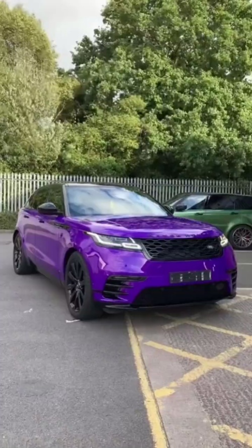 Ravoony Plus PET Glossy Explosion Purple Car Vinyl Wrap review katia guevara