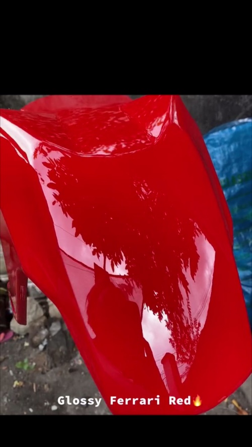 Ravoony Plus Glossy Crystal Ferrari Red Vinyl Car Wrap review Simon Sonet