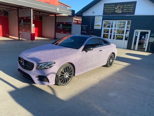 Ravoony Plus Super Glitter Purple Car Vinyl Wrap review 