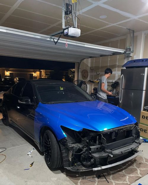 Ravoony Plus Metal Paint Jazz Blue Vinyl Car Wrap review 