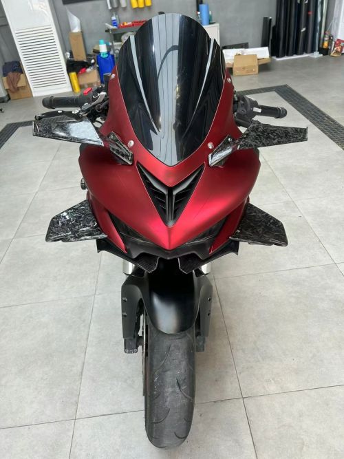 Ravoony Plus PET Matte Chrome Romanee Red Vinyl Car Wrap review 