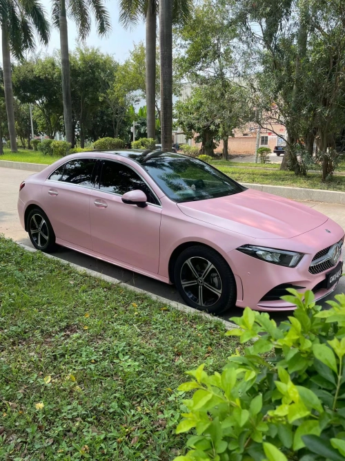 Ravoony Plus Pure Metal Cherry Pink Car Vinyl Wrap review 