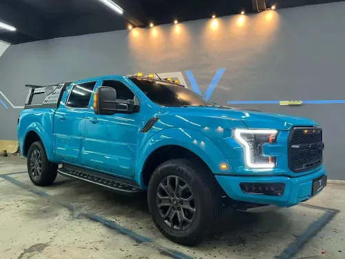Ravoony Plus Glossy Miami Blue Vinyl Wrap review 