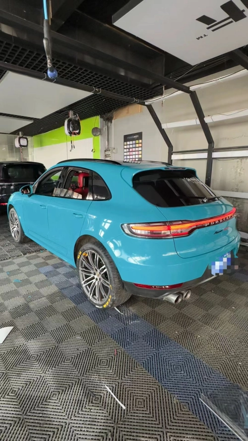 Ravoony Plus PET Glossy Miami Blue Vinyl Wrap review 