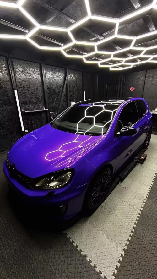 Ravoony Plus PET Glossy Explosion Purple Car Vinyl Wrap review 