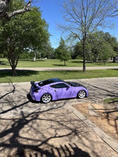 Ravoony Basic Glossy Lavender Purple Car Wrap review Brandon @dat1_z34 02