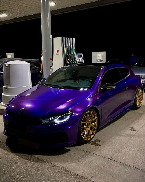 Ravoony Plus Glossy Laser Dark Purple Car Wrap review 