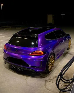 Ravoony Plus Glossy Laser Dark Purple Car Wrap review Stevann Terry 02