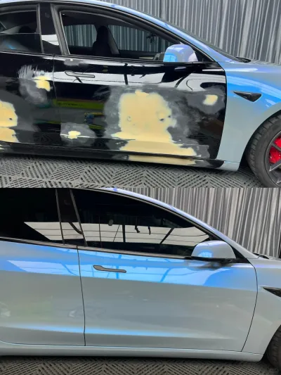Ravoony Plus Fancy Rock Grey Color Fliper Car Wrap review Farrell Maple-Rose 00
