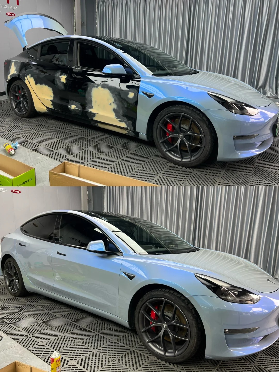 Ravoony Plus Fancy Rock Grey Color Fliper Car Wrap review Farrell Maple-Rose 03