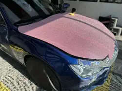 Ravoony Plus Super Glitter Pink Car Vinyl Wrap review Cullen Anderson 02