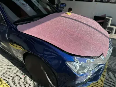 Ravoony Plus Super Glitter Pink Car Vinyl Wrap review Cullen Anderson 01