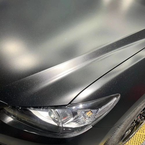 Ravoony Plus Heavy Metallic Rainbow Black Car Vinyl Wrap review 