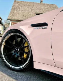Ravoony Plus PET Glossy Baby Pink Car Vinyl Wrap review rula abuawad 03