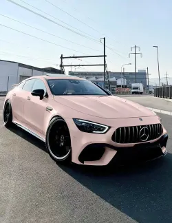Ravoony Plus PET Glossy Baby Pink Car Vinyl Wrap review Tracy Selin 01