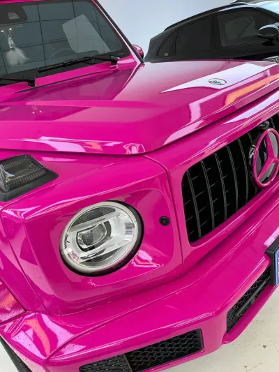 Ravoony Plus Glossy Crystal Rose Red Vinyl Car Wrap review Makhi Reeves  02