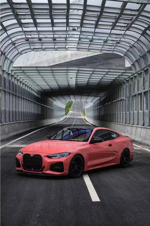 Ravoony Plus PET Glossy Coral Orange Vinyl Wrap review 