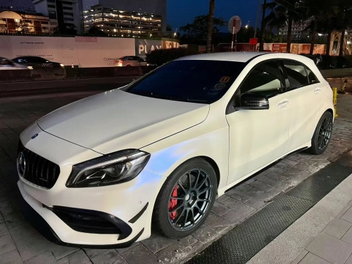 Ravoony Plus Matte Pure Metallic White to Blue Car Vinyl Wrap review 