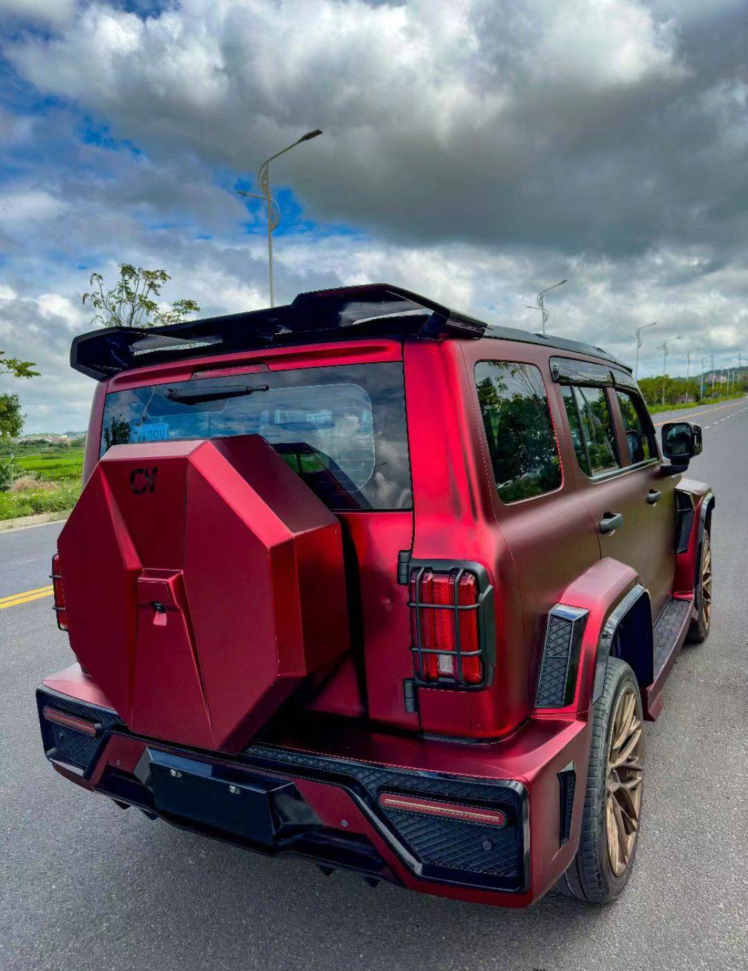 Ravoony Plus PET Matte Chrome Romanee Red Vinyl Car Wrap review Clarke-Symonne Darby 01