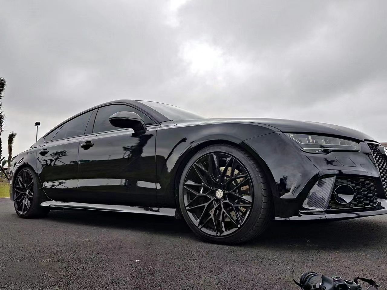 Ravoony Plus PET Glossy Crystal Black Car Vinyl Wrap review JUANITA Strickland