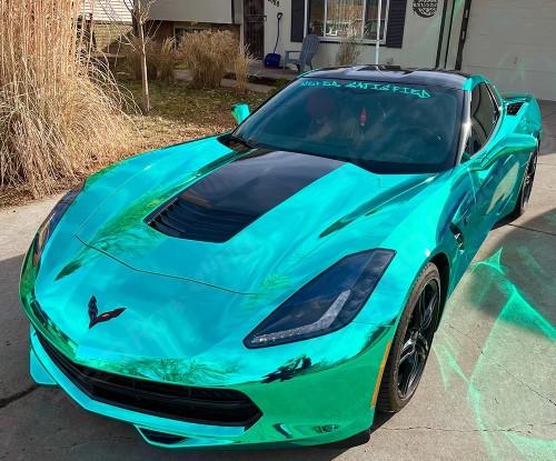 Ravoony Plus Glossy Chrome Mint Green Car Vinyl Wrap review 