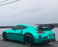 Ravoony Plus Glossy Chrome Mint Green Car Vinyl Wrap review 1