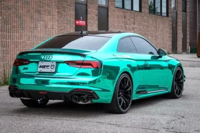 Ravoony Plus Glossy Chrome Mint Green Car Vinyl Wrap review Weronika Marszał