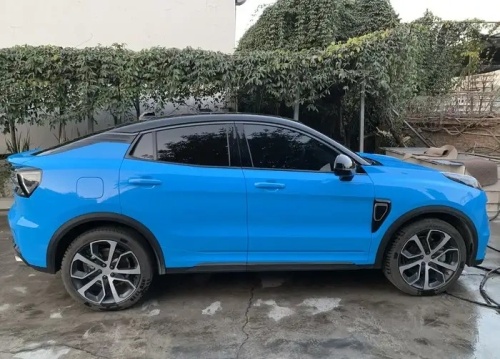 Ravoony Basic Glossy Crystal Blue Sky Car Vinyl Wrap review 