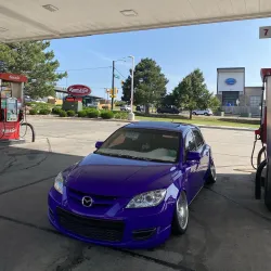 Ravoony Plus Glossy Fluorescent Purple Car Vinyl Wrap review Javon Thomas 02