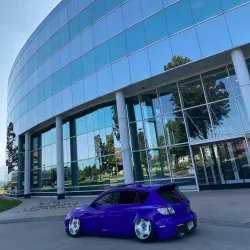 Ravoony Plus Glossy Fluorescent Purple Car Vinyl Wrap review Javon Thomas 03