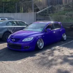 Ravoony Plus Glossy Fluorescent Purple Car Vinyl Wrap review Javon Thomas 01