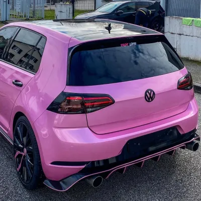 Ravoony Plus Glossy Laser Pink Car Vinyl Wrap review Luis Zabala 01