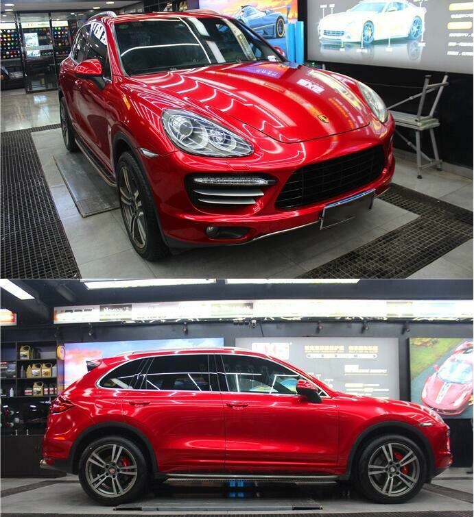 Ravoony Basic Porsche Gloss Carmine Red Vinyl Car Wrap review Terren Simpson