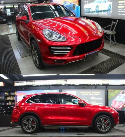 Ravoony Basic Porsche Gloss Carmine Red Vinyl Car Wrap review 