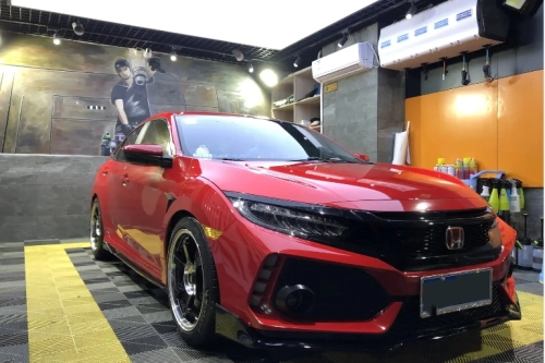 Ravoony Basic Tesla Gloss Midnight Cherry Red Vinyl Car Wrap review 