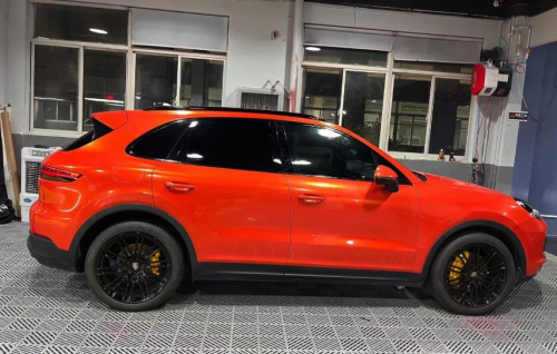 Ravoony Basic Glossy Metallic Paint Fire Red Vinyl Car Wrap review 